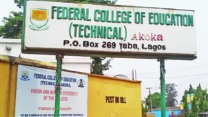 A picture of the Federal College of Education (Technical) Akoka 