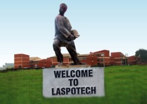 A statue in Lagos State Polytechnic