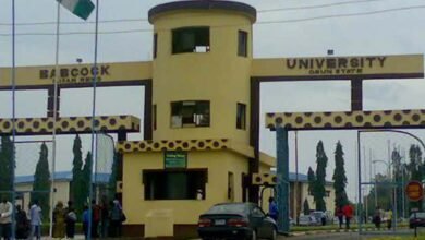 A picture of Babcock University's building.