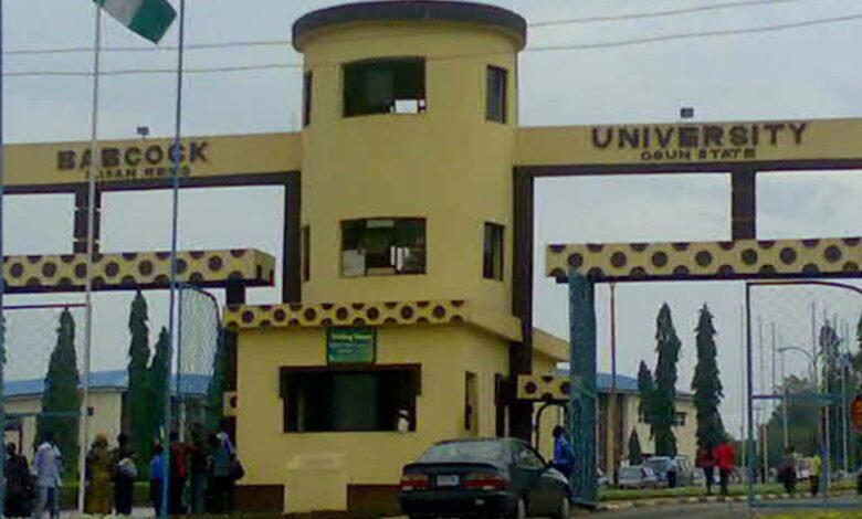 A picture of Babcock University's building.