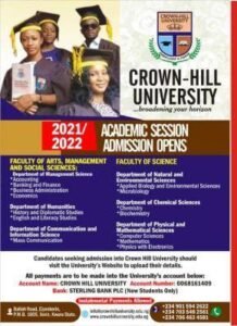 crown-hill-polytechnic-admission-form-2021-2022