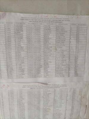 OYSCATECH Admissions List 2021/2022